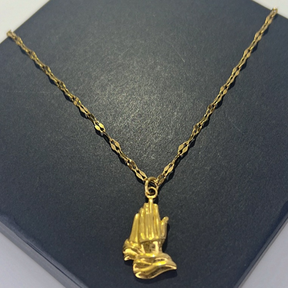 Pray Without Ceasing Necklace 18k Gold 🙏🏽